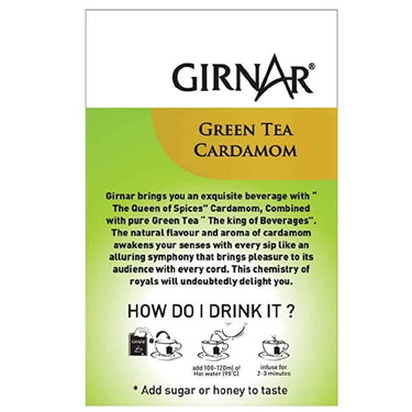 GIRNAR-Green Tea with Cardamom -10 Tea Bags